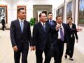 ឯកឧត្តមអភិសន្តិបណ្ឌិត ស សុខា ទទួលជួបពិភាក្សាការងារជាមួយរដ្ឋមន្ត្រីក្រសួងសន្តិសុខសាធារណៈឡាវ